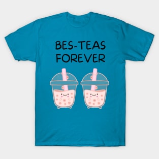 Cute Bes-Teas Forever Platonic Besties Happy International Friendship Day T-Shirt